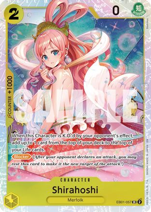 Image of Shirahoshi (Reprint) (EB01-057) - Premium Booster -The Best- Vol. 2 Foil