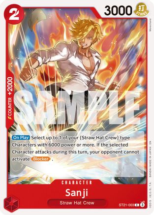 Image of Sanji - ST21-003 (Reprint) (ST21-003) - Premium Booster -The Best- Vol. 2