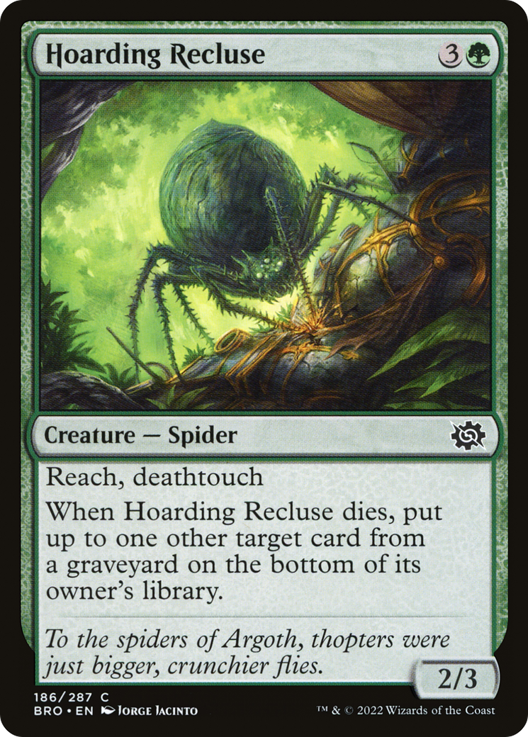 Image of Hoarding Recluse (BRO-186) - The Brothers' War