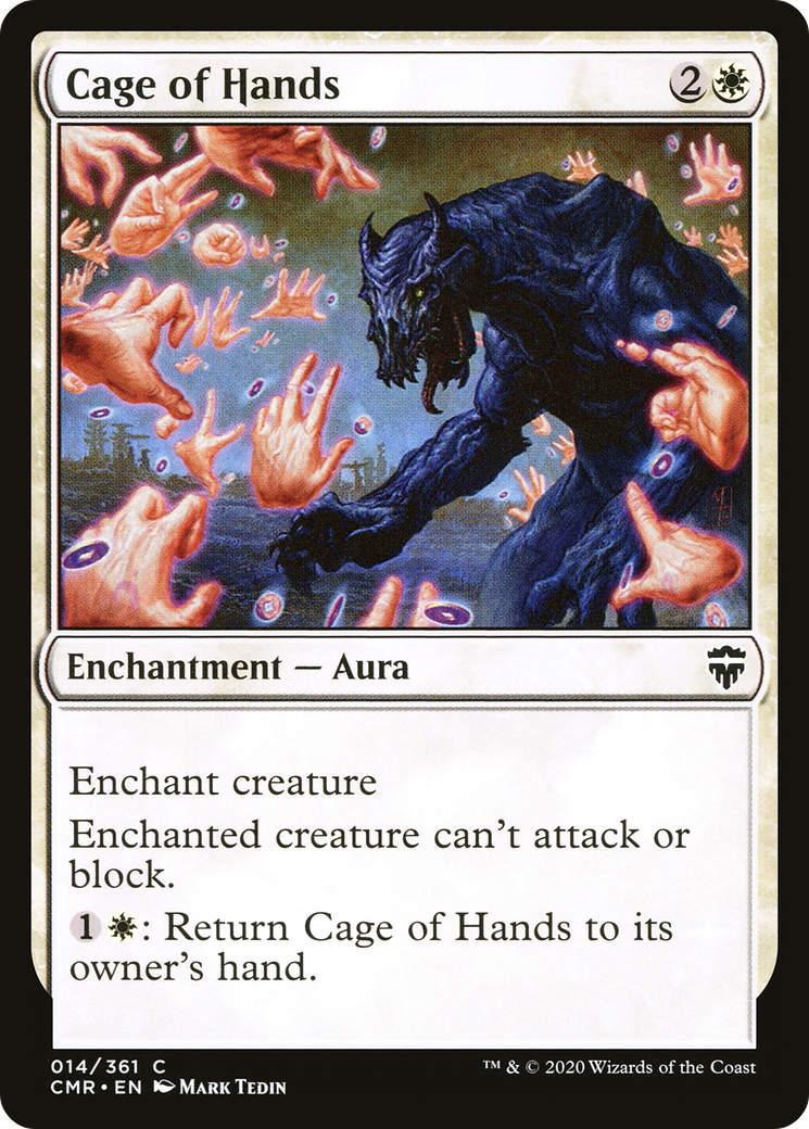 Image of Cage of Hands (CMR-014) - Commander Legends Foil