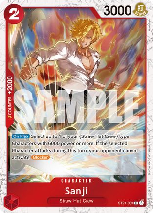 Image of Sanji - ST21-003 (Pirate Foil) (ST21-003) - Premium Booster -The Best- Vol. 2 Foil