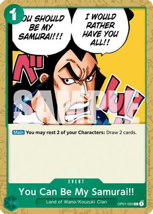 Image of You Can Be My Samurai!! (Reprint) (OP01-055) - Premium Booster -The Best- Vol. 2