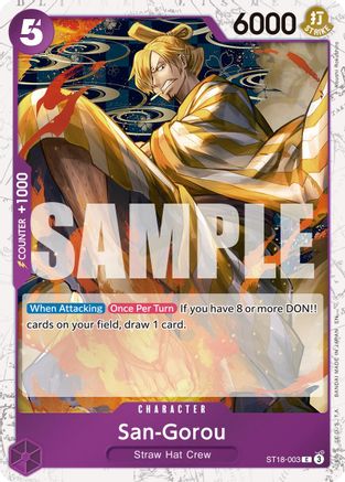 Image of San-Gorou (Pirate Foil) (ST18-003) - Premium Booster -The Best- Vol. 2 Foil