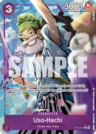 Image of Uso-Hachi (Alternate Art) (ST18-001) - Premium Booster -The Best- Vol. 2 Foil