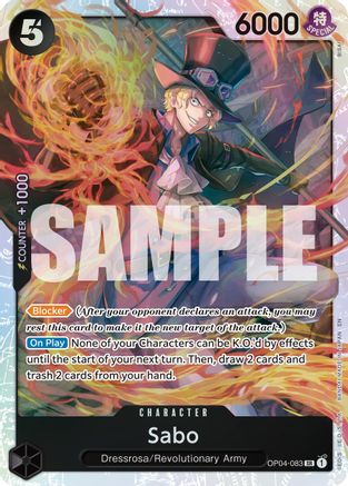 Image of Sabo - OP04-083 (Reprint) (OP04-083) - Premium Booster -The Best- Vol. 2 Foil
