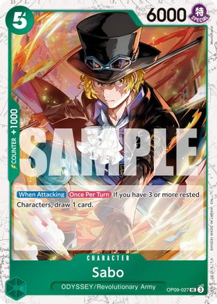 Image of Sabo - OP09-027 (Pirate Foil) (OP09-027) - Premium Booster -The Best- Vol. 2 Foil