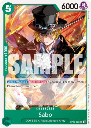 Image of Sabo - OP09-027 (Reprint) (OP09-027) - Premium Booster -The Best- Vol. 2
