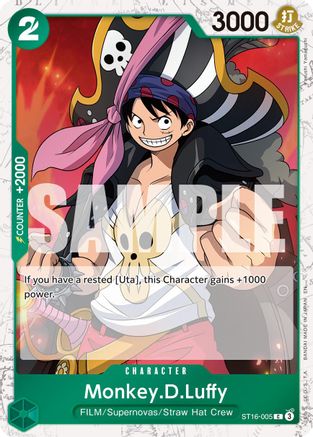 Image of Monkey.D.Luffy - ST16-005 (Pirate Foil) (ST16-005) - Premium Booster -The Best- Vol. 2 Foil