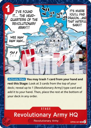 Image of Revolutionary Army HQ (Reprint) (OP05-021) - Premium Booster -The Best- Vol. 2