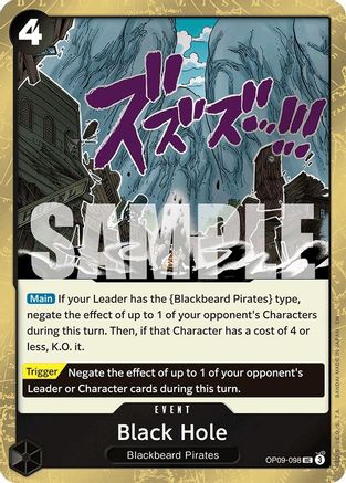 Image of Black Hole (Pirate Foil) (OP09-098) - Premium Booster -The Best- Vol. 2 Foil