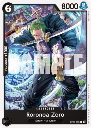 Image of Roronoa Zoro - ST13-013 (Reprint) (ST14-013) - Premium Booster -The Best- Vol. 2