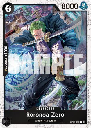 Image of Roronoa Zoro - ST13-013 (Pirate Foil) (ST14-013) - Premium Booster -The Best- Vol. 2 Foil
