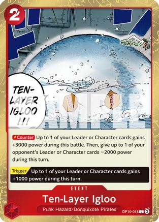 Image of Ten-Layer Igloo (Pirate Foil) (OP10-018) - Premium Booster -The Best- Vol. 2 Foil
