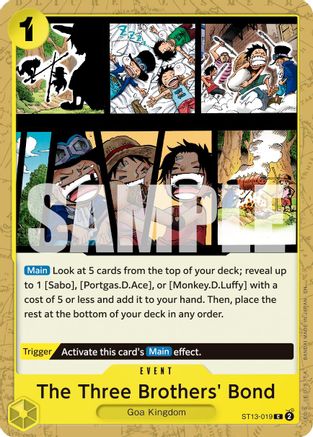 Image of The Three Brothers' Bond (Reprint) (ST13-019) - Premium Booster -The Best- Vol. 2