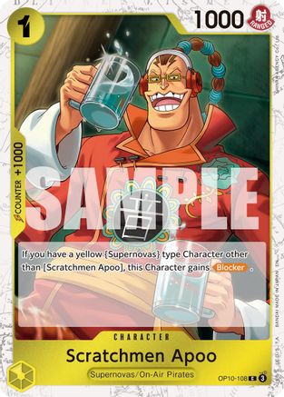 Image of Scratchmen Apoo - OP10-108 (Pirate Foil) (OP10-108) - Premium Booster -The Best- Vol. 2 Foil