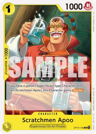 Image of Scratchmen Apoo - OP10-108 (Reprint) (OP10-108) - Premium Booster -The Best- Vol. 2