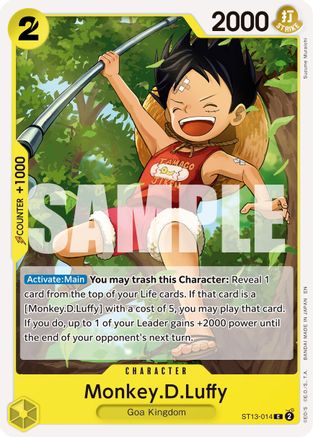 Image of Monkey.D.Luffy - ST13-014 (Reprint) (ST13-014) - Premium Booster -The Best- Vol. 2
