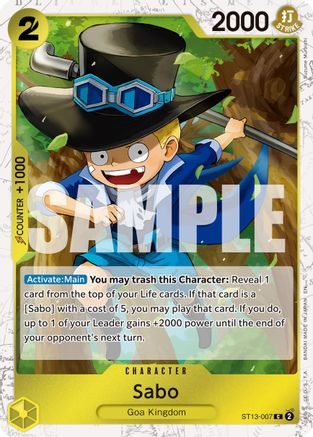 Image of Sabo - ST13-007 (Pirate Foil) (ST13-007) - Premium Booster -The Best- Vol. 2 Foil