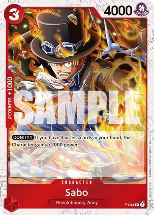 Image of Sabo - P-044 (Pirate Foil) (P-044) - Premium Booster -The Best- Vol. 2 Foil
