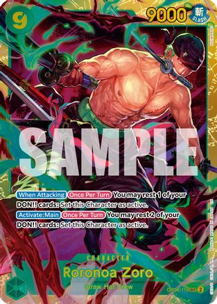 Image of Roronoa Zoro - OP06-118 (Reprint) (OP06-118) - Premium Booster -The Best- Vol. 2