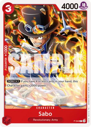 Image of Sabo - P-044 (Reprint) (P-044) - Premium Booster -The Best- Vol. 2