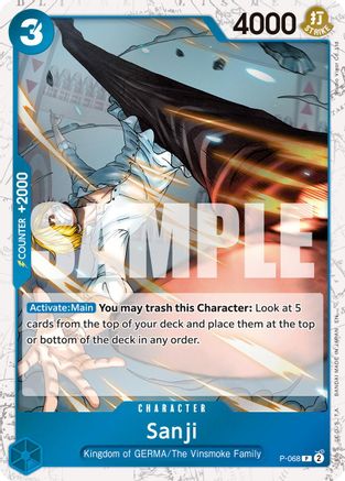 Image of Sanji - P-068 (Pirate Foil) (P-068) - Premium Booster -The Best- Vol. 2 Foil