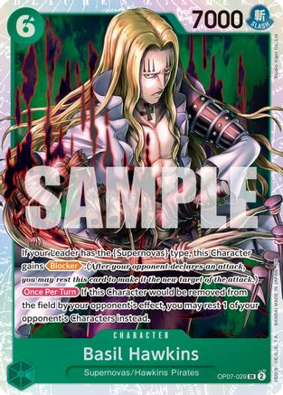 Image of Basil Hawkins - OP07-029 (Reprint) (OP07-029) - Premium Booster -The Best- Vol. 2 Foil