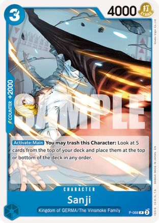 Image of Sanji - P-068 (Reprint) (P-068) - Premium Booster -The Best- Vol. 2