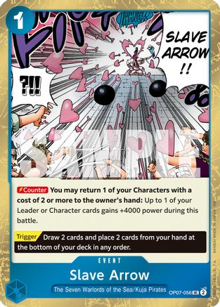 Image of Slave Arrow (Pirate Foil) (OP07-056) - Premium Booster -The Best- Vol. 2 Foil