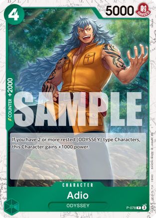 Image of Adio (Pirate Foil) (P-078) - Premium Booster -The Best- Vol. 2 Foil