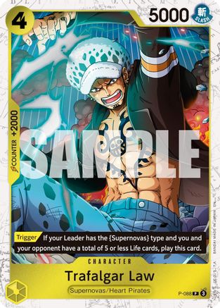 Image of Trafalgar Law -  P-088 (Pirate Foil) (P-088) - Premium Booster -The Best- Vol. 2 Foil