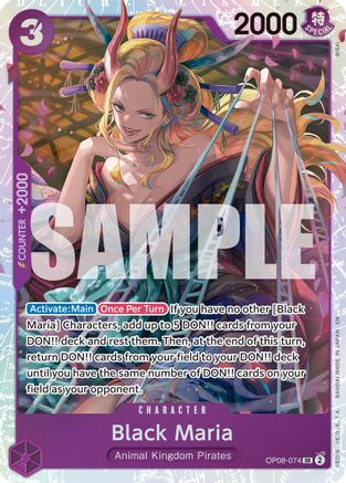 Image of Black Maria (Reprint) (OP08-074) - Premium Booster -The Best- Vol. 2 Foil