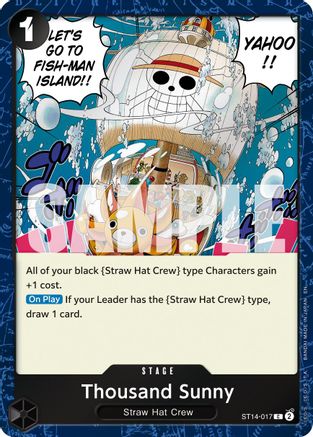 Image of Thousand Sunny (Pirate Foil) (ST14-017) - Premium Booster -The Best- Vol. 2 Foil