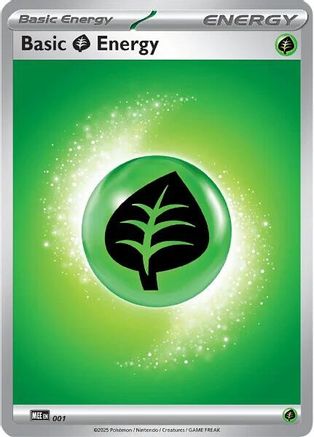 Image of Basic Grass Energy 001  MEE Mega Evolution Energies - Common