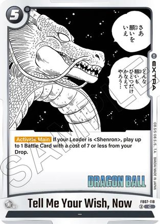 Image of Tell Me Your Wish, Now (FB07-118) - Manga Booster 02 Holofoil