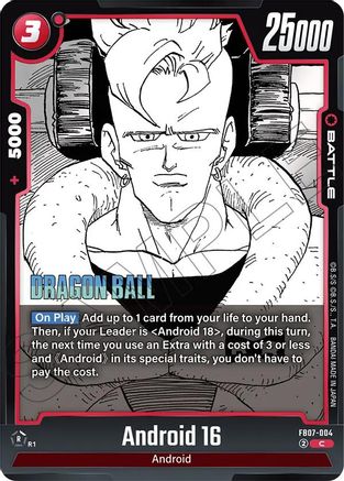 Image of Android 16 (FB07-004) - Manga Booster 02 Holofoil