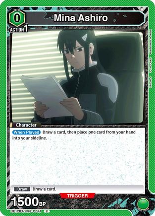 Image of Mina Ashiro (041) (Box Topper Foil) (UE12BT/KJ8-1-041) - UE12BT Kaiju No 8 Foil