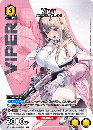 Image of Viper (014) (U*) (UE14BT/NIK-1-014) - UE14BT GODDESS OF VICTORY NIKKE Foil
