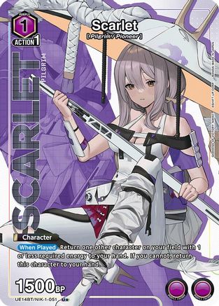 Image of Scarlet (051) (U*) (UE14BT/NIK-1-051) - UE14BT GODDESS OF VICTORY NIKKE Foil