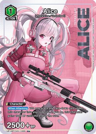 Image of Alice (069) (U*) (UE14BT/NIK-1-069) - UE14BT GODDESS OF VICTORY NIKKE Foil