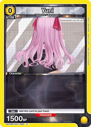 Image of Yuni (025) (UE14BT/NIK-1-025) - UE14BT GODDESS OF VICTORY NIKKE