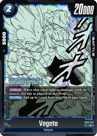 Image of Vegeta - FB03-047 (FB03-047) - Manga Booster 02 Holofoil