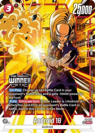 Image of Android 18 (Tournament Pack -Winner- 08) (FP-052) - Tournament and Championship Promos Holofoil