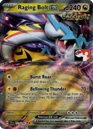 Image of Raging Bolt ex (Prize Pack Series ) 123/162  - Holofoil Prize Pack Series Cards - Double Rare