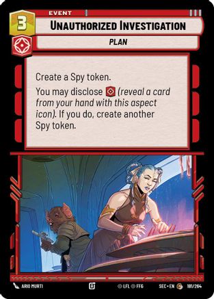Image of Unauthorized Investigation (181/264) - Secrets of Power