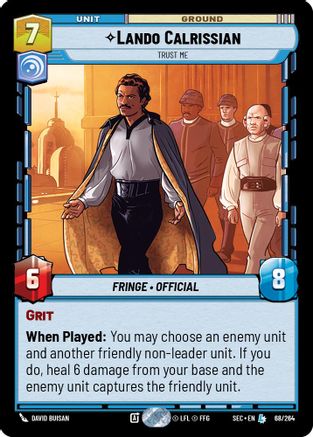Image of Lando Calrissian - Trust Me (68/264) - Secrets of Power