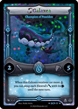 Image of Galaxea - Champion of Poseidon (DCP-11) - Divine Champions Lifestream Promos Holo