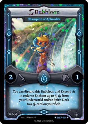 Image of Bubbloon - Champion of Aphrodite (DCP-15) - Divine Champions Lifestream Promos Holo