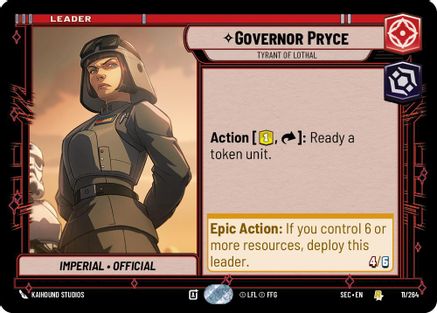 Image of Governor Pryce - Tyrant of Lothal (11/264) - Secrets of Power