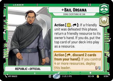 Image of Bail Organa - Doing Everything He Can (8/264) - Secrets of Power